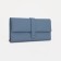 Women's wallet on the button, blue color