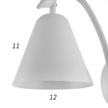 Bra 1670/1wt E27 40W white 22x12x34.5 cm-8
