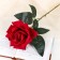 Artificial flowers "Delicate velvet" D-12 cm H-55 cm, red