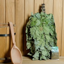 Set of Extra Venik from the Caucasian Oak with a tea drink 