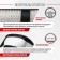 Skyway braid, Crystal-2 m, black eco-leather, silver rhinestones