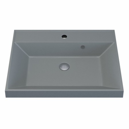 Sink uperwood Classic quartz 60 cm, quartz, gray matte, platinum-4