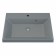 Sink uperwood Classic quartz 60 cm, quartz, gray matte, platinum