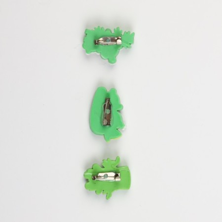 A set of plastic icons "Panda", 3 pcs, 3 x 2 cm-3
