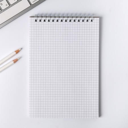 Notebook with embossing on the crest A5, 40 l "marble"-3