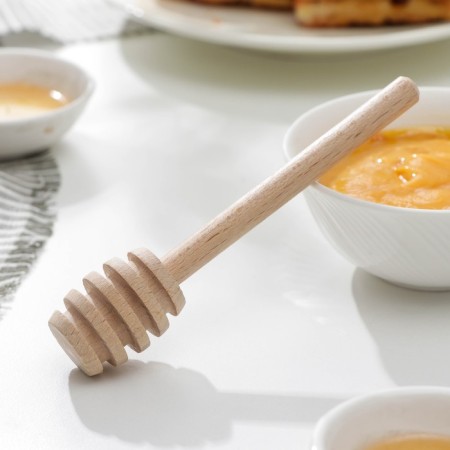 Spoon for honey, 14 cm, beech, in packaging with a suspension-1