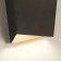 Wall lamp mantra asimetric, GX53, 1x12W, 197x78x215 mm, black color