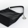 Lurch bag with a zipper, textura, average size, black color