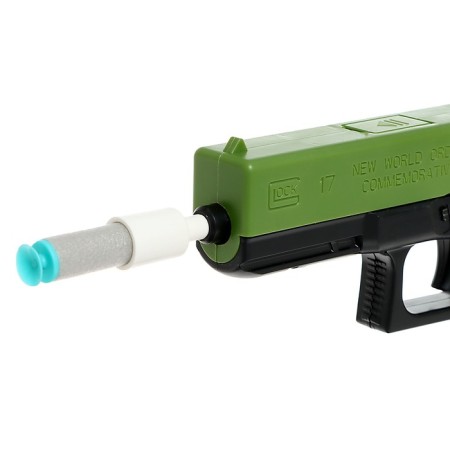 Glock Pistol, shoots soft and gel bullets, mix color-7