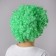 Carnival wig, voluminous, light green