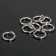 Connective ring, 1.6 × 10 mm (set 50 g, ± 130 pcs.) SM-1009, silver color