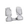 Rugs in the interior Infiniti G37X 2009-2013, 4 pcs. (polyurethane)