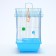 Poultry cell equipped BD-1/1D, 30 x 23 x 39 cm, blue