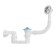 Siphon for the bathtub "Ani Plast" Varangian C6050, flat, 1 1/2 "x 40, with release and overflow
