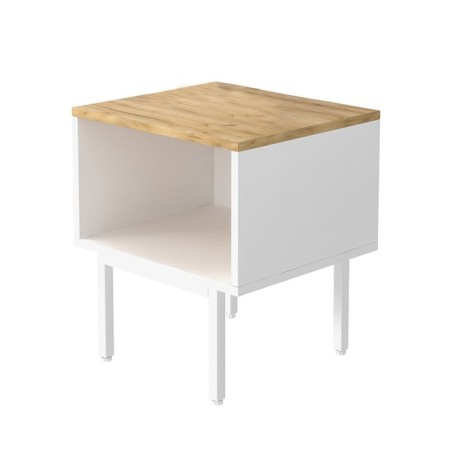 Bleet cabinet Bergen, 40x35x45 cm, oak craf gold, white-3