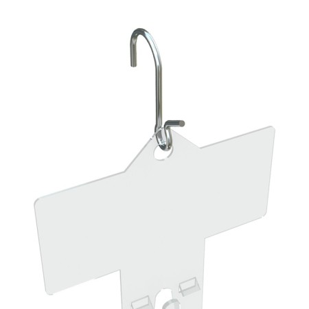 Hook l = 3.8 cm, thickness 2 mm, (set of 100 pcs.), Color Chrome-3