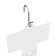 Hook l = 3.8 cm, thickness 2 mm, (set of 100 pcs.), Color Chrome
