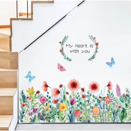 Stick plastic interior color "Flower Polyk" 60x90 cm