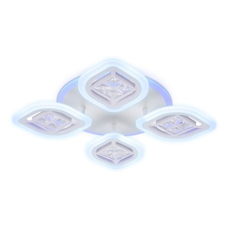 LED ceiling LED with Ambrella Light, Ice, FA280, 4XLED, 69 W, 5175LUM, 3000-6400K, white color.-2