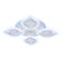 LED ceiling LED with Ambrella Light, Ice, FA280, 4XLED, 69 W, 5175LUM, 3000-6400K, white color.