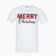 Men's T -shirt KAFTAN "Merry Christmas" R.48, White