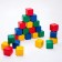 A set of colored cubes, 25 pieces, 12 × 12 cm