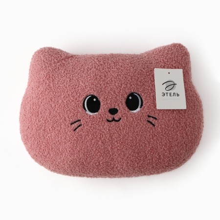 Decorative Etheel Pillow "Kit" 30*37 cm, color pink-4