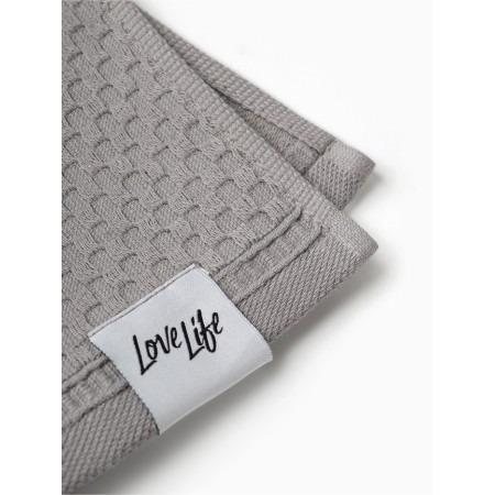 Trick Lovelife Timel "Ordos" 50 × 80 cm, gray, 100% cotton, 430 g/m²-3
