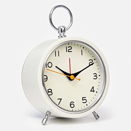 Alarm clock "Snow", with backlight, D-11 cm, battery 2 aa-1