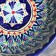 The plate of the Rishtan ceramics "Patterns", blue, deep, mix, 20 cm