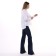 Women's jeans, dark blue color, size 44 (W27 L32)