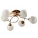 Frida chandelier 6he27 40W gold 60x60x28 cm Bayerlux