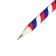 Pencil black -granographic Devente Tricolor, HB, D = 2 mm, round, sharpened, with an eraser, in a plastic tube