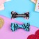 Hair clip "Bow" tigeric, 4 cm, mix