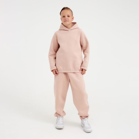Худи детское MINAKU: Basic Line KIDS цвет пудровый, рост 122-9