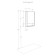 Aquaton Skandi Carder Mirror, 55 cm, white color