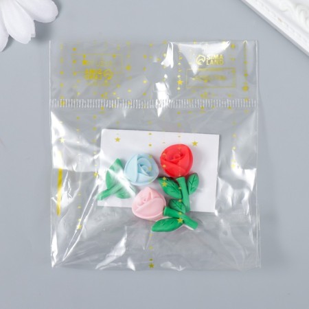 Decor for creativity plastic "Tulip" mix 2.7x1.5 cm-3