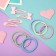 Hair Set "Olivia" (6 rubber bands, 4 invisibility 4.5 cm) Pink bow
