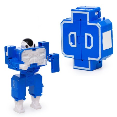 Set of robots "alphabet", transformed, 7 pieces, gather in 1 robot-9