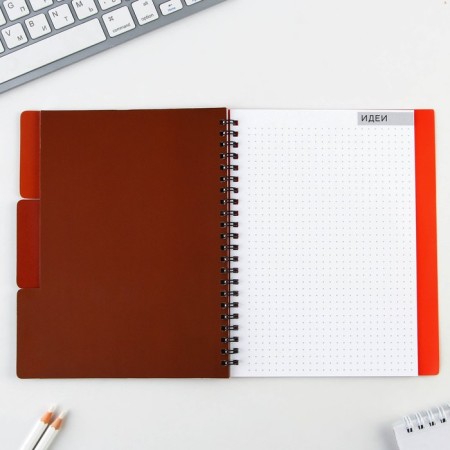 Planing with “red” dividers, soft cover, A5 format, 50 sheets-9