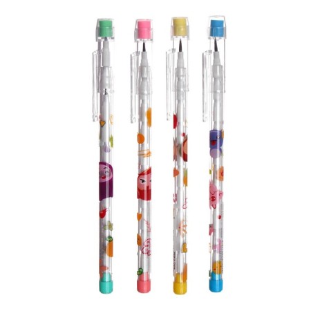 Pencil section Chernographic with an eraser assorted mix