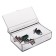 Box for storing little things, with a lid, 10 × 7 × 3.5, plexiglass, transparent color