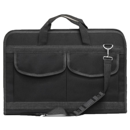 Folder for drawings and drawings for artists A3, 450 x 320 x 30 mm, handles, frame, textile, 3 pockets, black, estado