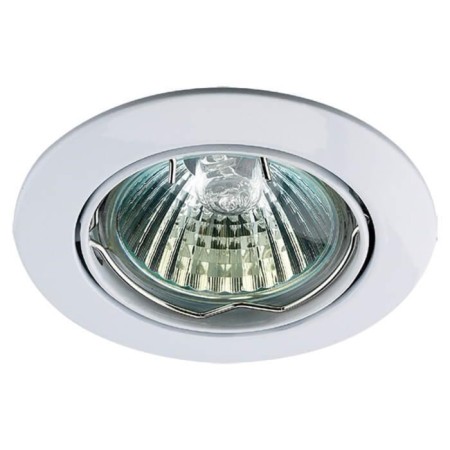 Built -in lamp Novotech, 50 W, GX5.3, 12 V, 75x75 mm, d = 75 mm, white
