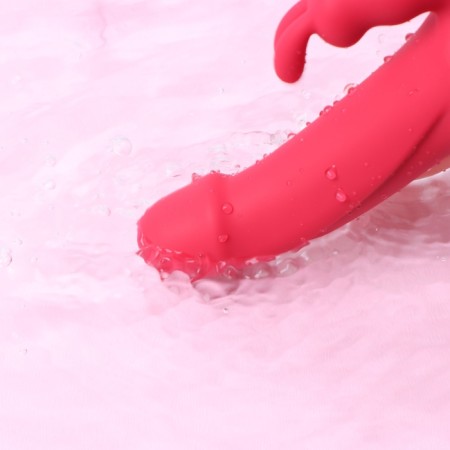 Rabbit vibrator, clitoral stimulation, anatomical form, 10 modes, burgundy-10