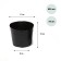 Polyethylene pots for seedlings, 800 ml, 11 × 11 × 10 cm, thickness 50 μm, black, Greengo