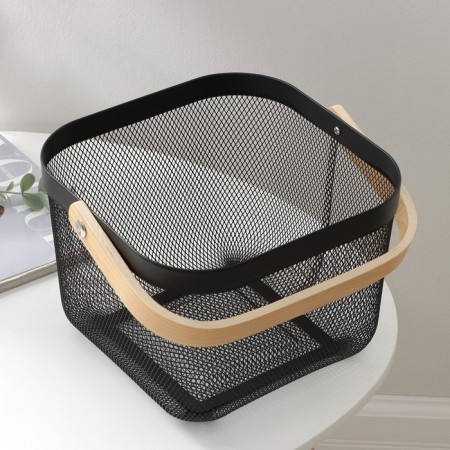 Universal Basket LADOM, 26.5 × 25.5 × 18 cm, black color-2