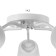 Causte "Online" (cylinder) 5x15W E27 Model: BR 00207 White/Transparent