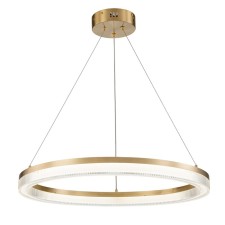 Suspended Indigo, 14011/1p Brass. 1x80W, LED, 6530LM, 3000-5700K, MOTHER IK, 600x600x148/1240 mm, transparent color