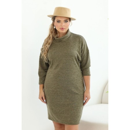 Women's dress, size 52, green color-7